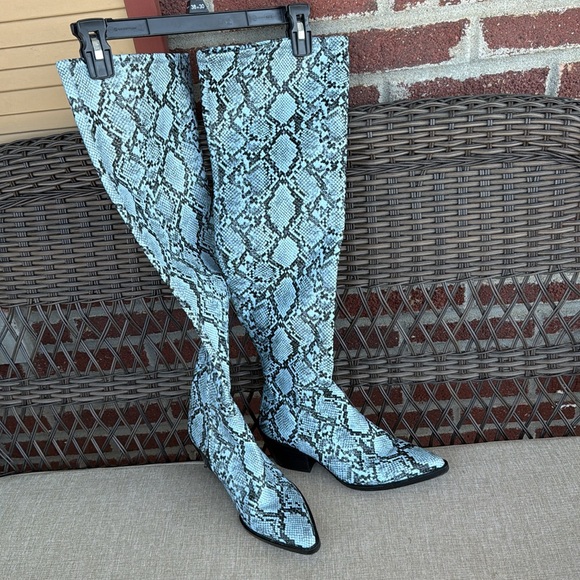 Gianni Bini Snake Over the Knee High Boots - Picture 6 of 6